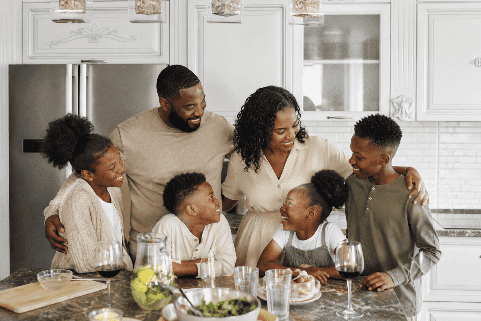 Family protected by whole life insurance