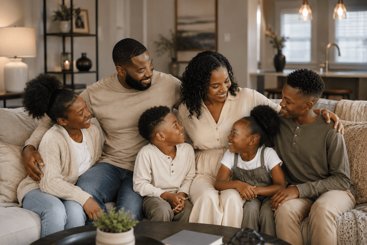 Family protected by a whole life insurance policy